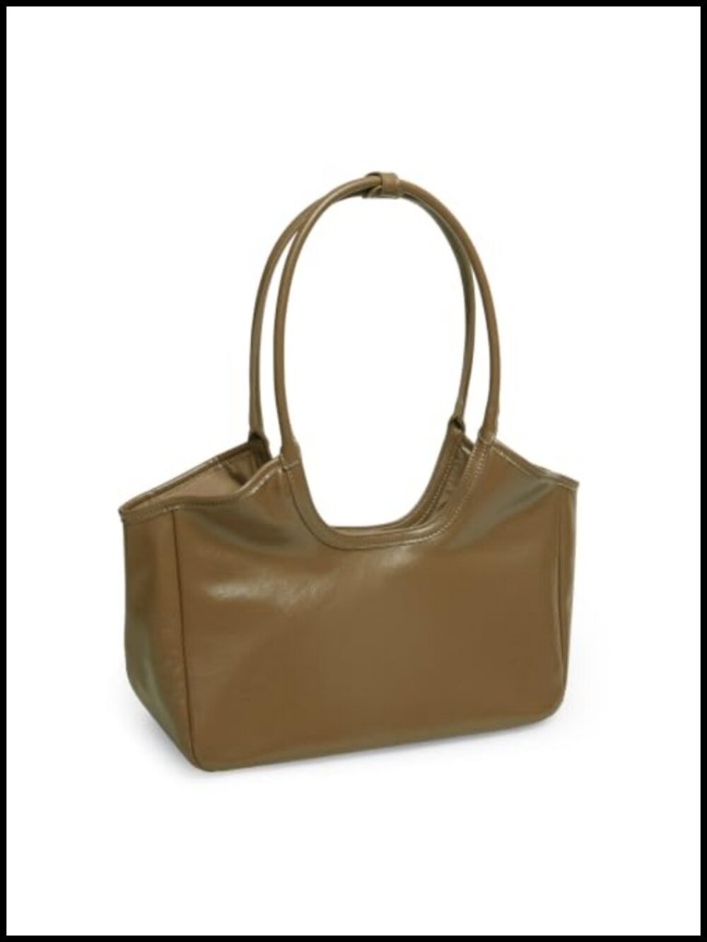 Faux Leather Tote Bag Large Shoulder Purse Satchel No Zipper